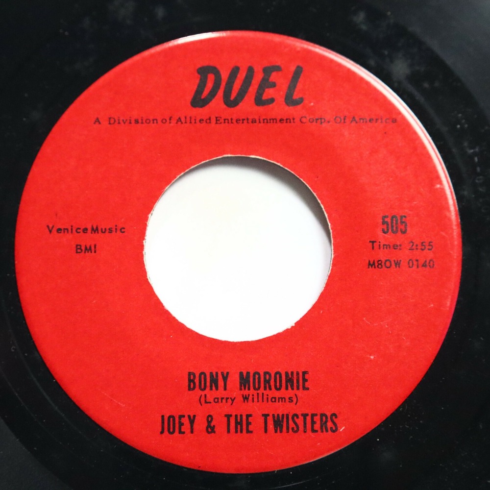 JOEY & THE TWISTERS - MUMBLIN' / BONY MORONIE - ROCK 45